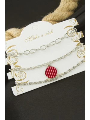 Tkçbj Göz Zincir Bileklik 3 Adet Tkçbj