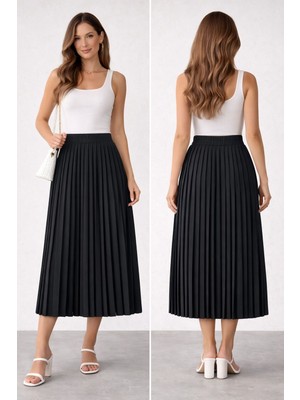 Umut Tekstil Piliseli Etek,düz Piliseli Etek