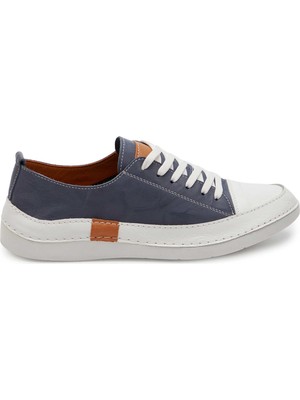 Tergan Lacivert Hakiki Deri Kadın Sneaker - K25I1AY68016-A31