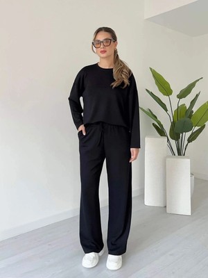 Decostyle Kollu Modal Takım Siyah