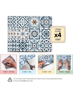 3D Kendinden Yapışkanlı Duvar Karosu 30,5 cm x 30,5 cm (4 Adet) 0,371 M²
