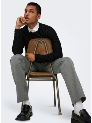 Only & Sons Normal Gri Erkek Chino Pantolon 22033199 Onsmark Regular Pant Noos