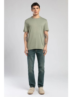 Lee Cooper Gael Erkek O Yaka T-Shirt Haki