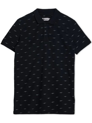 Lee Cooper Bobby Erkek %100 Pamuk Polo Yaka T-Shirt Siyah