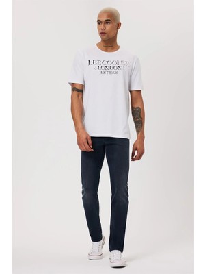 Lee Cooper Cador Erkek %100 Pamuk O Yaka T-Shirt Beyaz