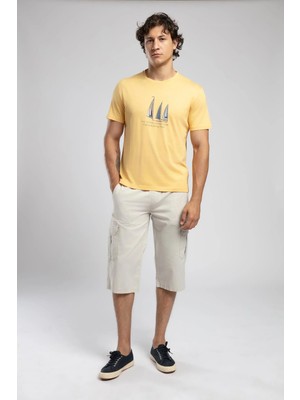 Lee Cooper Jogger Cargo Long Erkek Dokuma Bermuda