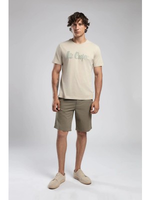 Lee Cooper Lone Chıno Erkek Dokuma Şort Haki