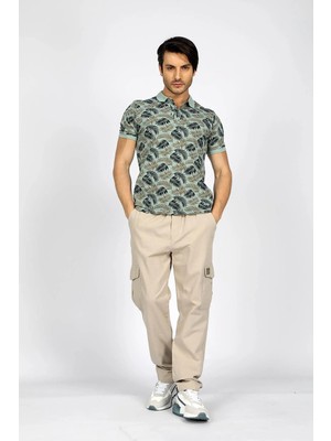 Lee Cooper Newjoseph Erkek %100 Pamuk Polo Yaka T-Shirt Mint
