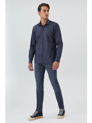 Lee Cooper Albert Erkek %100 Pamuk Jean Gömlek Denim