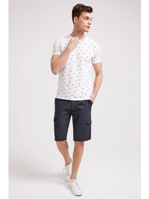 Lee Cooper Man 1 Erkek %100 Pamuk Şort Koyu İndigo