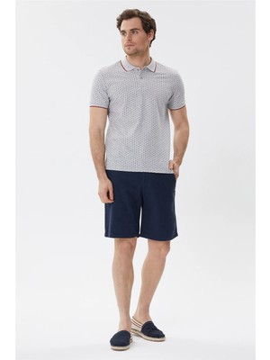 Lee Cooper Andy Erkek Polo Yaka T-Shirt Gri Melanj