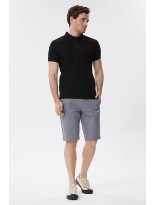 Lee Cooper Dory Erkek Chino Şort Gri