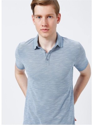 Lee Cooper Jake Erkek Polo Yaka T-Shirt Pastel Mavi