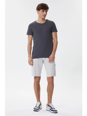 Lee Cooper Man 1 Erkek %100 Pamuk Şort Taş