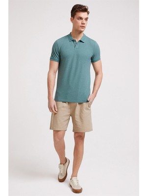 Lee Cooper Miless Erkek Polo Yaka T-Shirt Yeşil