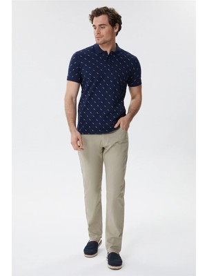 Lee Cooper Bobby Erkek %100 Pamuk Polo Yaka T-Shirt Açık Lacivert