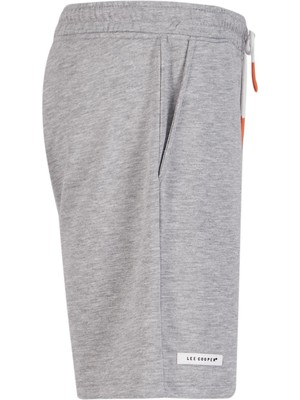 Lee Cooper Paters Erkek Örme Şort Gri Melanj