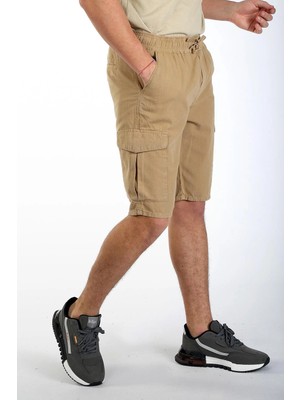 Lee Cooper Newso Erkek %100 Pamuk Dokuma Şort Camel