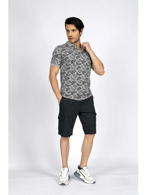 Lee Cooper Man 1 Erkek %100 Pamuk Dokuma Şort Koyu İndigo