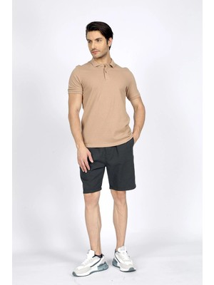 Lee Cooper Burf Erkek %100 Pamuk Dokuma Şort Koyu İndigo