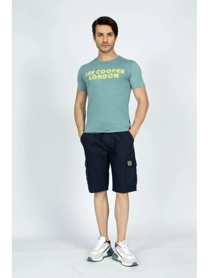 Lee Cooper Newso Erkek %100 Pamuk Dokuma Şort Lacivert