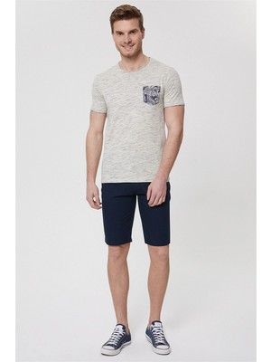 Lee Cooper Jaxton Erkek %100 Pamuk Dokuma Şort Lacivert