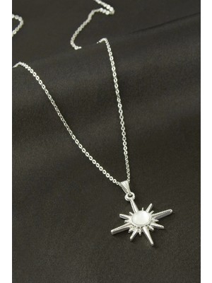 Zenvia Yıldız Taşlı Uçlu Kolye