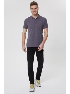 Lee Cooper Miless Erkek Polo Yaka T-Shirt Antrasit