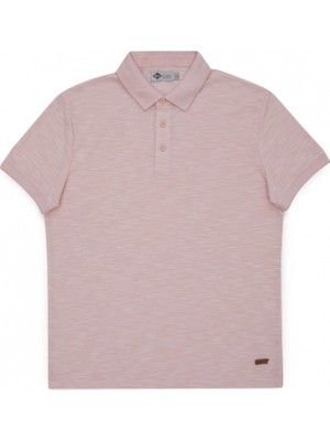 Lee Cooper Jake Erkek Polo Yaka T-Shirt Pastel Pembe