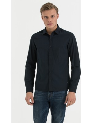 Lee Cooper Rotter 1 Erkek %100 Pamuk Gömlek Lacivert