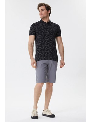 Lee Cooper Bradley Erkek %100 Pamuk Polo Yaka T-Shirt Siyah