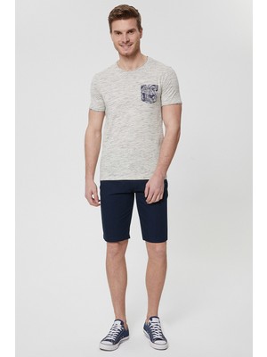 Lee Cooper Jaxton Erkek %100 Pamuk Dokuma Şort Lacivert