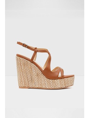 Aldo Jinnie-Tr Sandalet Dolgu Sandalet Yüksek Topuklu Sandalet - Kahverengi