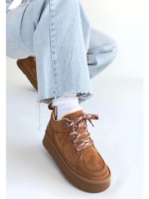 Decostyle Muden Taba Süet Bağcıklı Bot