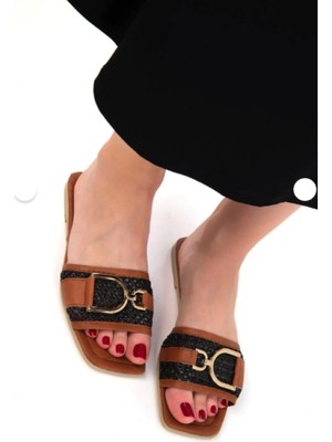 Decostyle Pıer Siyah Cilt Terlik