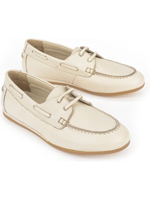 Ziya, Kadın Hakiki Deri Günlük Ayakkabı 1611022Z2776 Bej