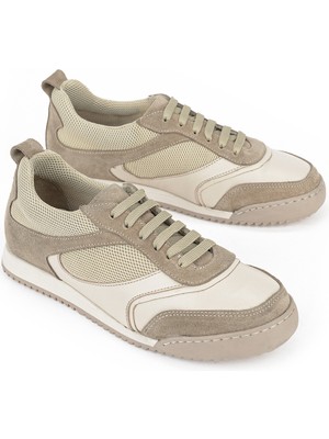 Ziya, Kadın Hakiki Deri Günlük Sneaker 1611022Z2709 Bej