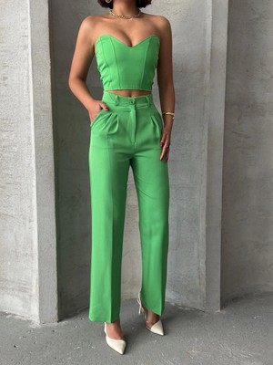 Decostyle Zzo Pantolonlu Alt Üst Takım Yeşil