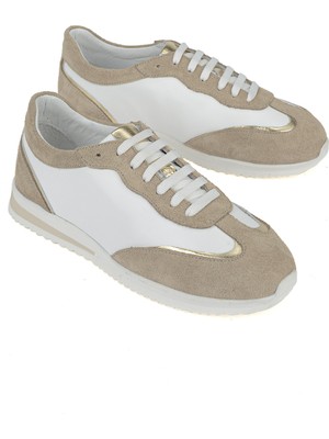 Ziya, Kadın Hakiki Deri Günlük Sneaker 1611022Z2718 Beyaz