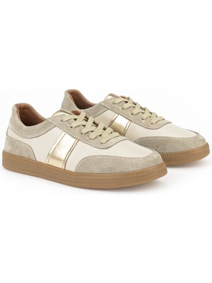 Ziya, Kadın Hakiki Deri Günlük Ayakkabı 161359Z804 Ekru