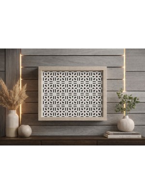 EyluX Shop Modern Dekoratif Duvara Asılabilir Sigorta ve Modem-Wifi Saklama Kutusu 25x35 cm Derinlik 10CM