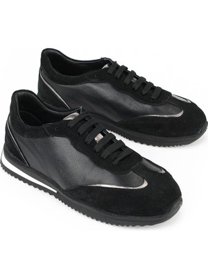 Ziya, Kadın Hakiki Deri Günlük Sneaker 1611022Z2718 Siyah