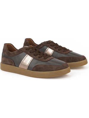 Ziya, Kadın Hakiki Deri Günlük Ayakkabı 161359Z804 Kahve