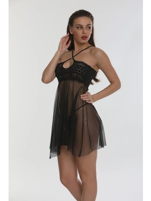 Nuitamore Siyah Gecelik.