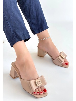 Decostyle Pier Nude Cilt Topuklu Terlik