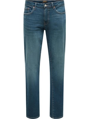 Only & Sons Normal Mavi Erkek Denim Pantolon 22037009 Onsweft Reg. Jax Taı Dnm