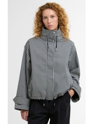 Barbour Bronwyn Check Showerproof Ceket NY71 Navy Gingham