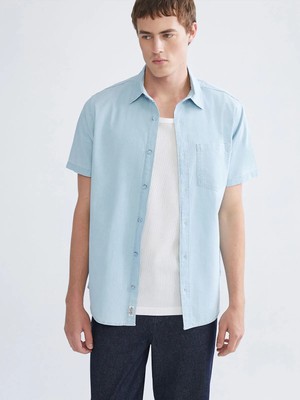 Lc Waikiki Yeni Sezon Regular Fit Kısa Kollu Erkek Jean Gömlek