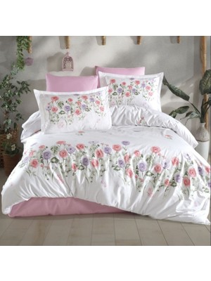 Decostyle Ranforce Nev Takımı Çift Kişilik Helenka V1 Pembe