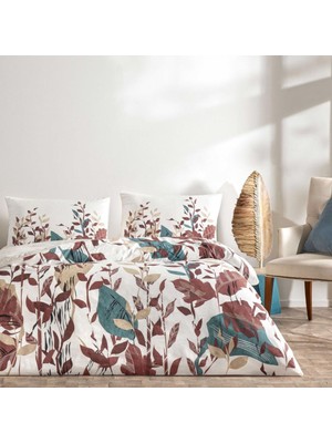 Decostyle Çift Kişilik Ranforce Nev Takımı Daisy Ekru